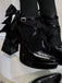 Pointed Toe Chunky Heel Classic Pumps 9