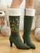 Christmas Knee High Festival Riding Boots 6