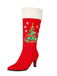 Christmas Knee High Festival Riding Boots 8
