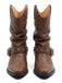 Studded Buckle Western Ankle Boots 4