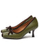 Pointed Toe Bow High Heel Pumps 3