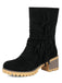 Western Fringe Lace Up Ankle Boots 2