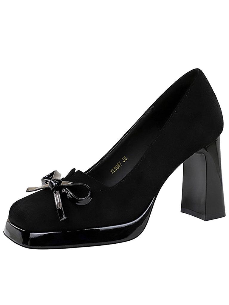 Black Bow Shoes 1