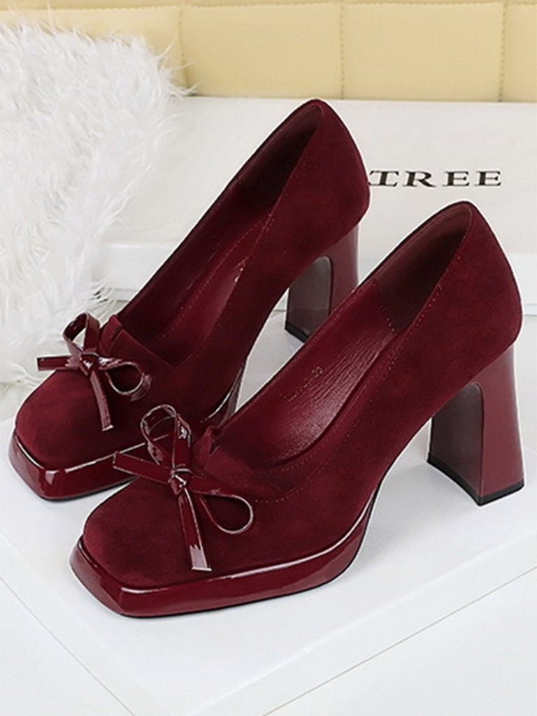 Black Bow Shoes 6