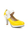 Mary Jane Color Block Side Bow High Heel Shoes