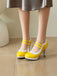 Retro Mary Jane Chunky High Heels Shoes