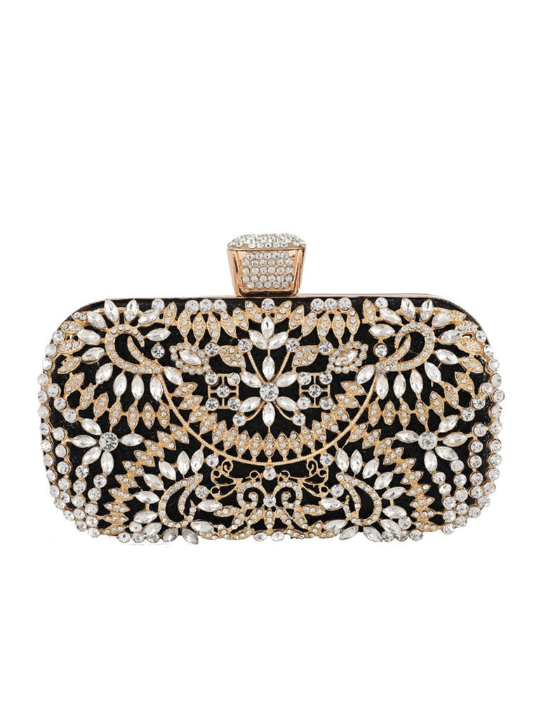 Vintage Rhinestone Evening Clutch Bag