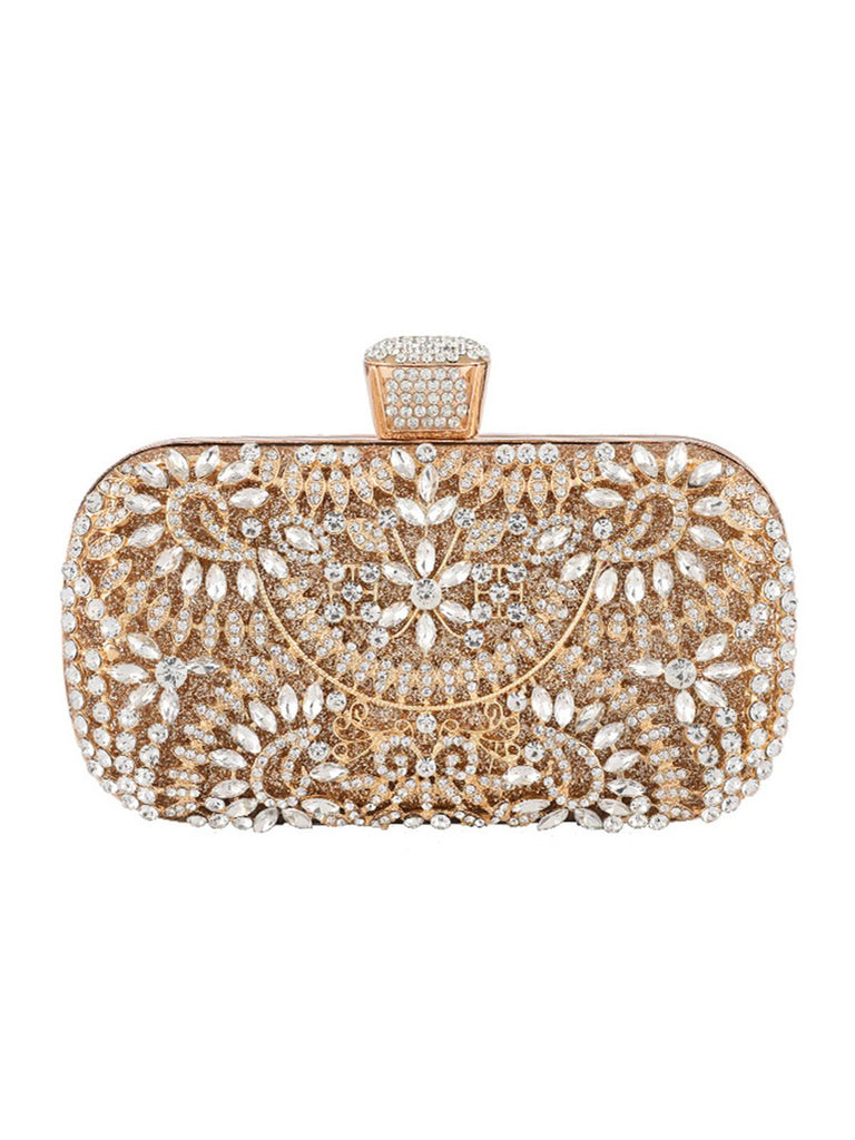 Vintage Rhinestone Evening Clutch Bag