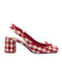 Retro Mary Jane Plaid Chunky Heel Shoes