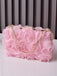 Vintage Chiffon Flower Rhinestones Handle Bag