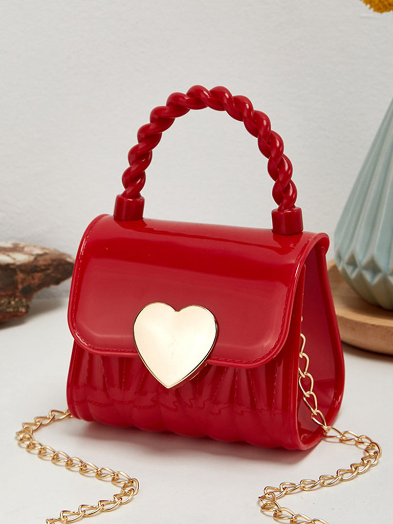 Patent Leather LOVE Handle Mini Handbag