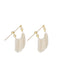 White Gold Chain Drop Earrings