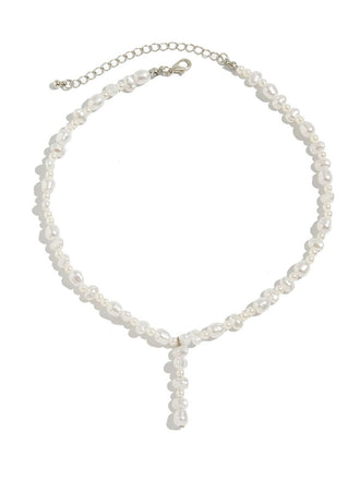 White Pearl Pendant Necklace
