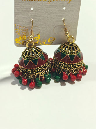 Multicolor Vintage Bohemian Beading Earrings