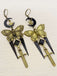 Vintage Butterfly Sword Stars & Moon Gothic Earrings