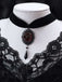 Vintage Dark Rose Victorian Gothic Necklace