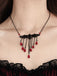 Gothic Alloy Bat Pedant Necklace