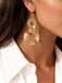 Vintage Gold Exaggerated Coil Alloy Earrings