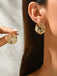 Vintage Gold Coil Hollow Alloy Earrings