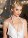 Gatsby Feather Alloy Headband & Pearl Necklace Set
