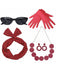 Vintage Party & Cosplay Polka Dot Accessories Set