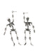Halloween Spooky Skeleton Chain Dangle Earrings