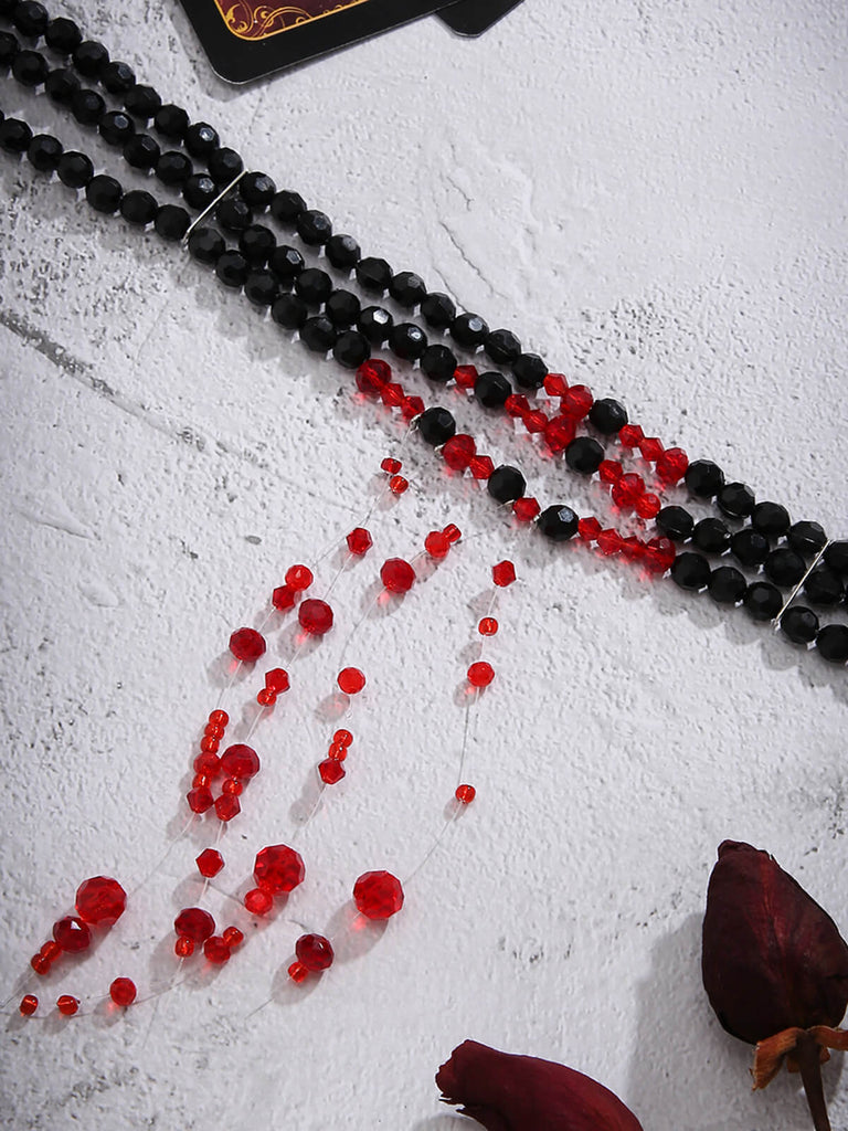 Halloween Gothic Crystal Blood Drop Necklace