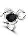 Halloween Spider Gemstone Adjustable Ring
