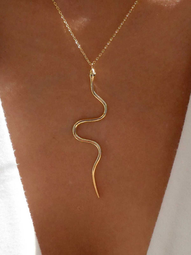 Gold Vintage Snake Necklace
