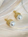 Vintage Pearl Pinecone Stud Earrings