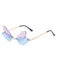 Retro Dragonfly Rimless Sunglasses
