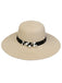 Vintage Wide Brim Foldable Sun Hat With Pearl