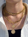 Vintage Coin Chains Layered Necklaces