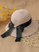 Vintage Bow Ribbon Straw Sun Hat