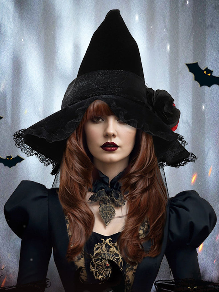Vintage Wizard Witch Pointed Halloween Hat