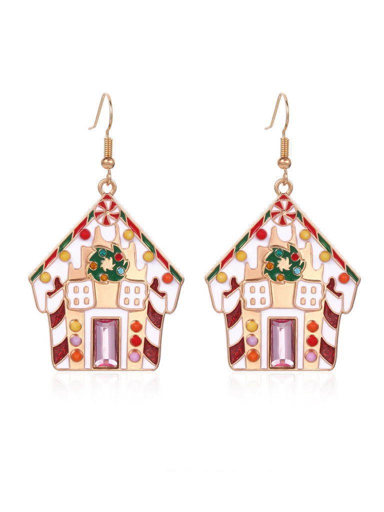 Christmas Elements Cute Dangle Earrings