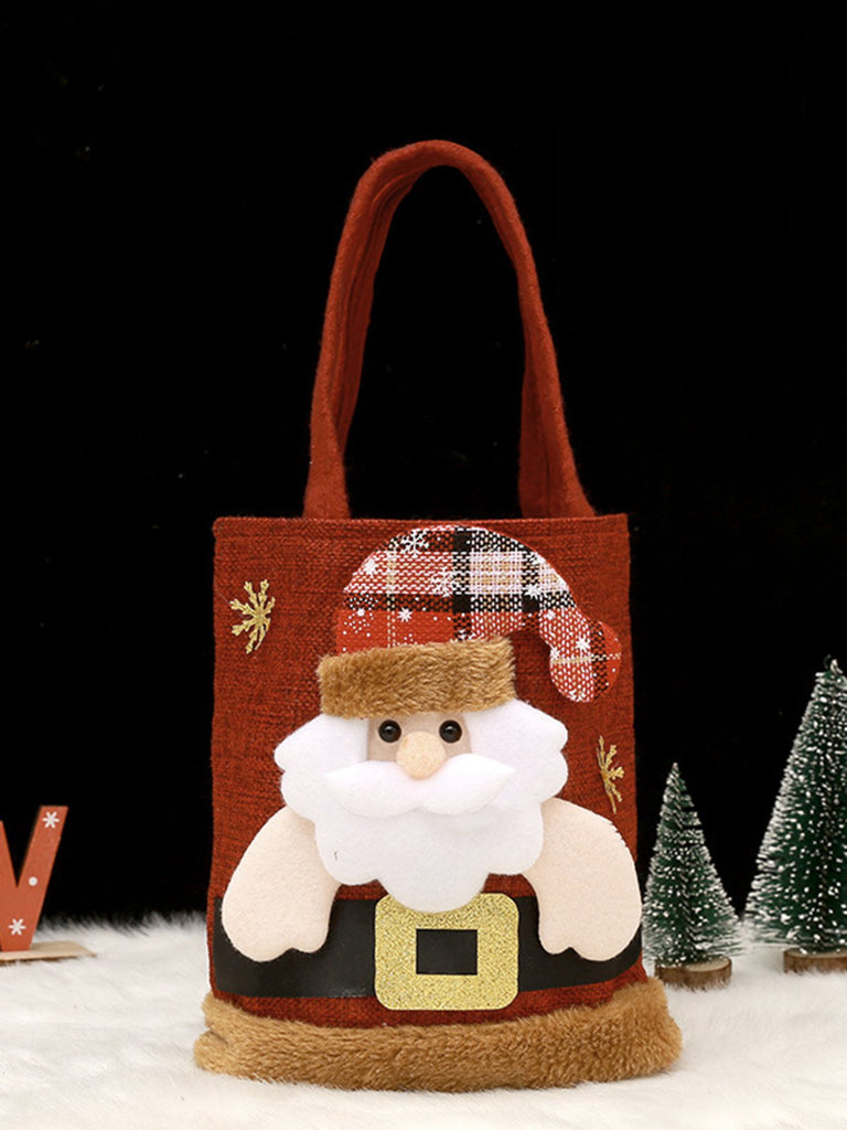 Red Christmas 3D Gift Candy Handbag