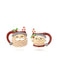 Santa And Mrs. Claus Holiday Mug Christmas Earrings