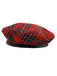 Retro Christmas Scottish Plaid Cotton Berets