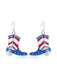 American Stars & Stripes Boots Shape Earrings