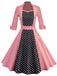 1950s Polka Dot Patchwork Dress