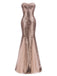 1920s Vintage Sequin Strapless Dress