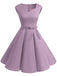 [Pre-Sale] Purple 1950s Sweetheart Swing Dress