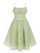 [Pre-Sale] Green 1950s Strap Polka Dot Swing Dress