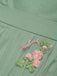 Green 1950s Floral Patchwork Vintage Dress