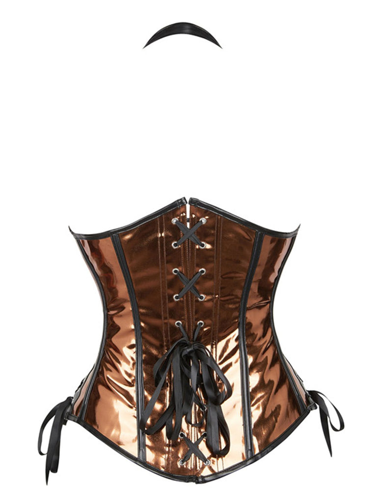 Steampunk Gothic Buckled Halter Girdle Corset