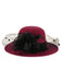 Retro Flower Net Round Top Hat