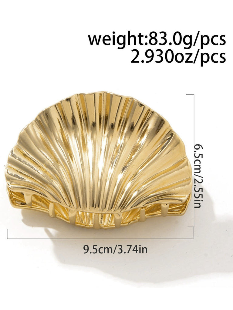 Vintage Shell Shape Metal Hair Clutch