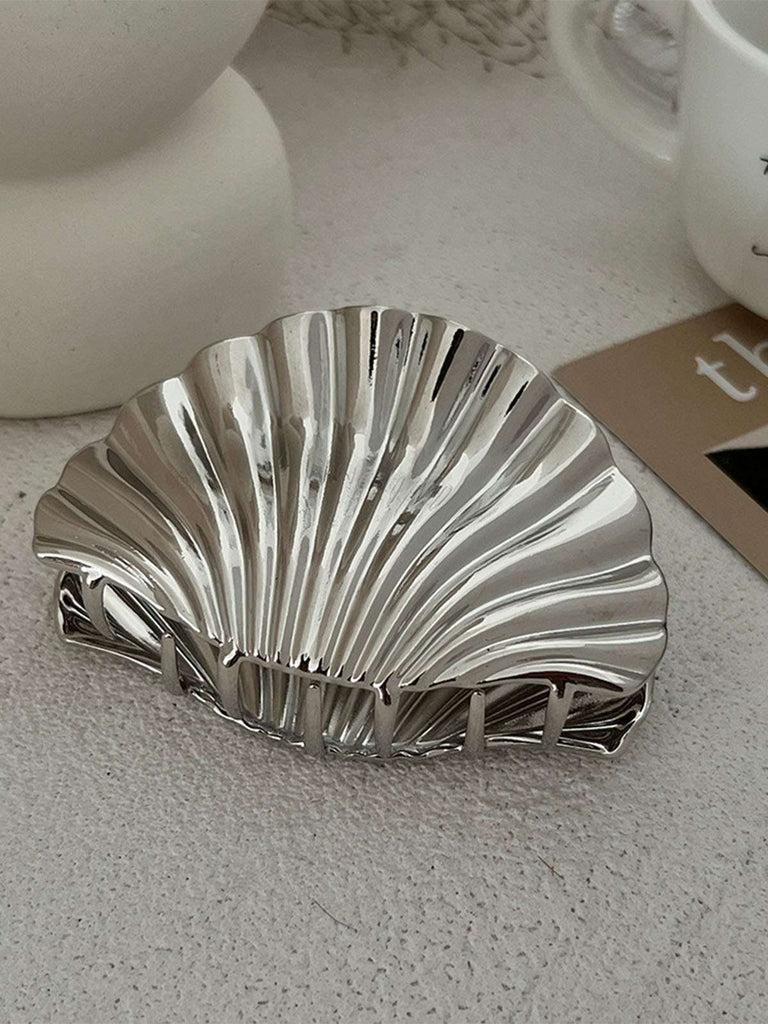 Vintage Shell Shape Metal Hair Clutch