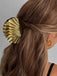 Vintage Shell Shape Metal Hair Clutch